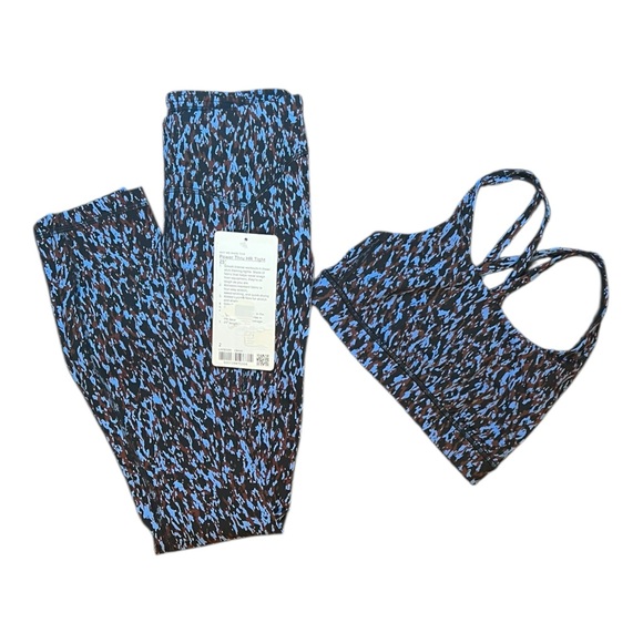 Lululemon Power Thru High-Rise Tight 25”Leopard Camo Blue...
